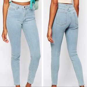 AMERICAN APPAREL HIGH WAISTED PENCIL JEAN